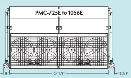 Condensador evaporativo Evapco PMC-1038E (1038 toneladas nominales)