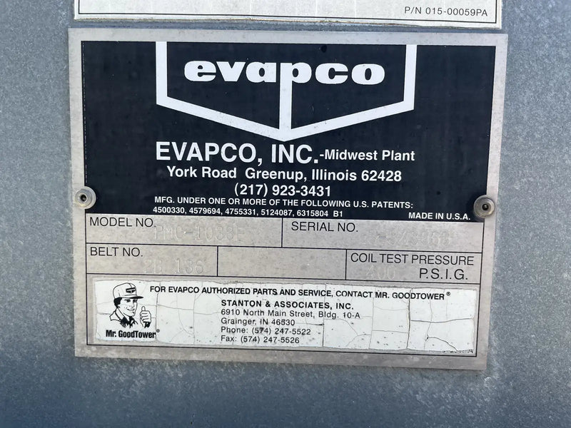 Evapco PMC-1038E Evaporative Condenser (1038 Nominal Tons)