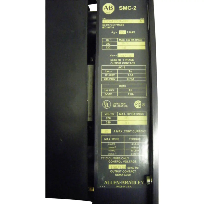 Allen-Bradley SMC-2 Smart Motor Controller Soft Start - 10 HP