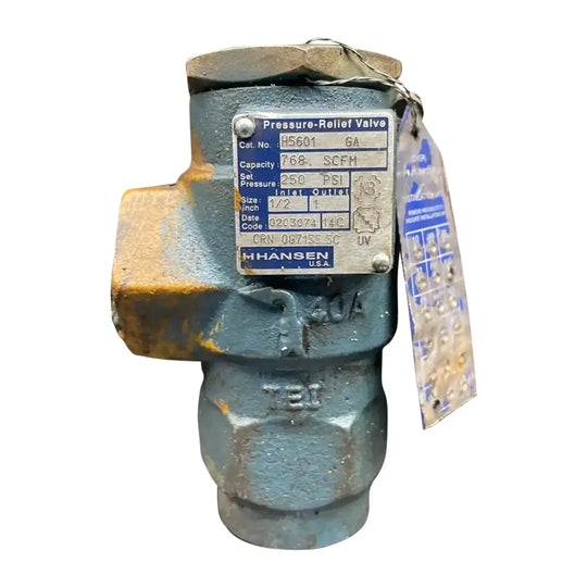 Válvula de alivio de presión ocular pop Hansen H5601 (1/2" FPT x 1"FPT)