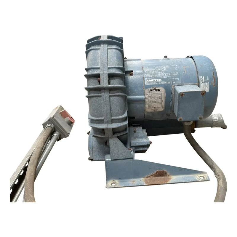 Soplador regenerativo AMETEK Rotron DR833 (5 HP, 3450 RPM)