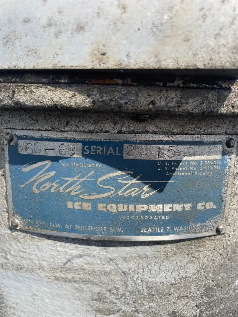 North Star Carbon Steel M60-69 Flake Ice Maker (Ammonia (R-717) Refrigeration, 45 Ton Day)