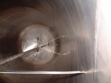 Tanque aséptico vertical Mueller de acero inoxidable, 6000 galones