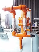 Paquete de compresor de tornillo rotativo Mycom 250SU-MX (Mycom 250SU-MX, 575 HP 2400/4160 V, panel de control micro Mycom)