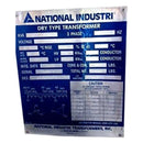Transformador tipo seco de 2500 KVA de National Industries