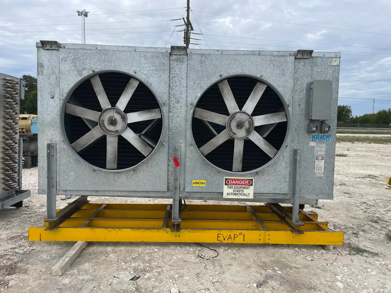 Krack PCS2L-5310-4-5-RBA-HGU-RH Ammonia Evaporator Coil-  2 Fans (Low Temperature)
