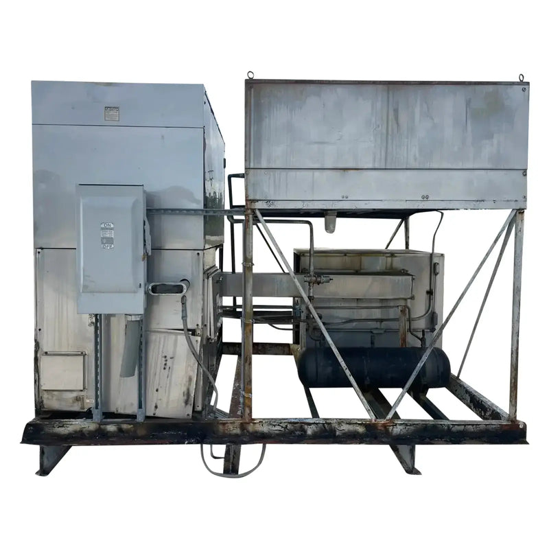 Máquina para fabricar hielo en placas Turbo Ice CF8SCA de acero inoxidable (refrigeración con halocarbono (freón), 5 toneladas por día)