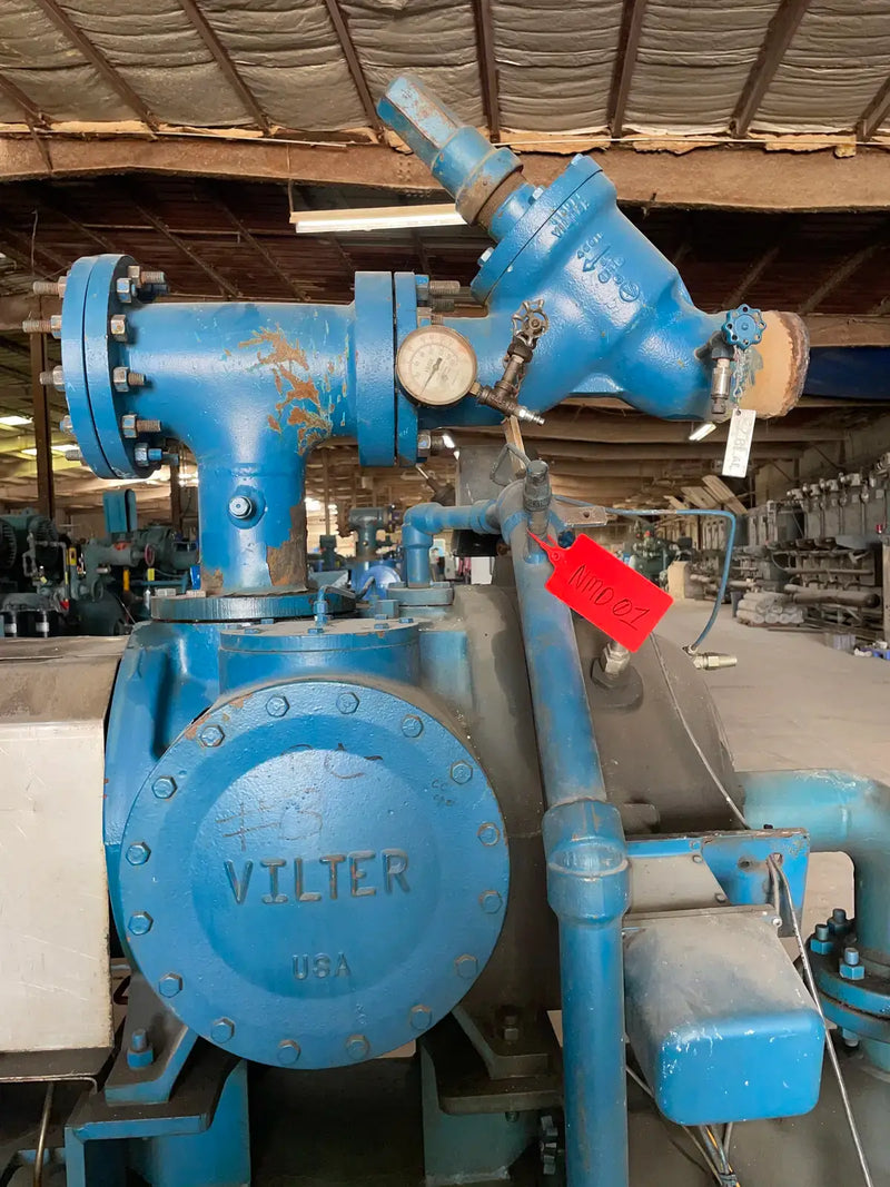 Vilter VSS-751 Rotary Screw Compressor Package (377 HP 460 V, M&M Micro Control Panel)