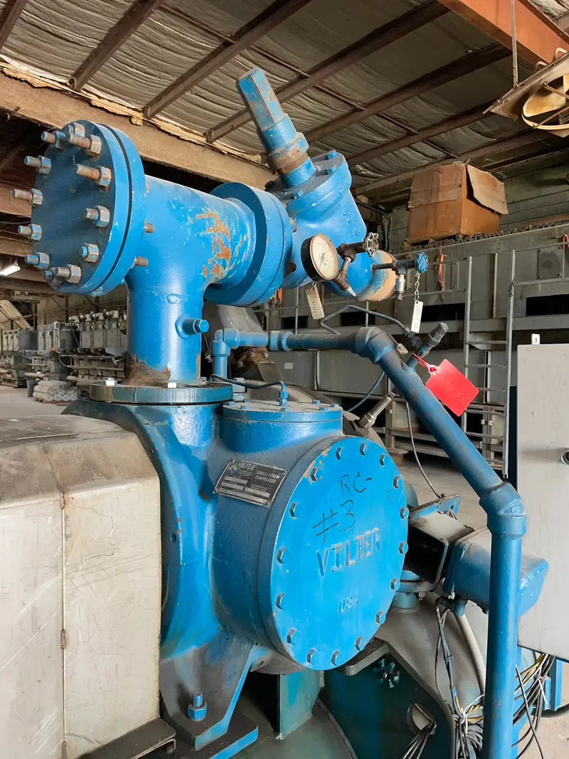 Vilter VSS-751 Rotary Screw Compressor Package (377 HP 460 V, M&M Micro Control Panel)