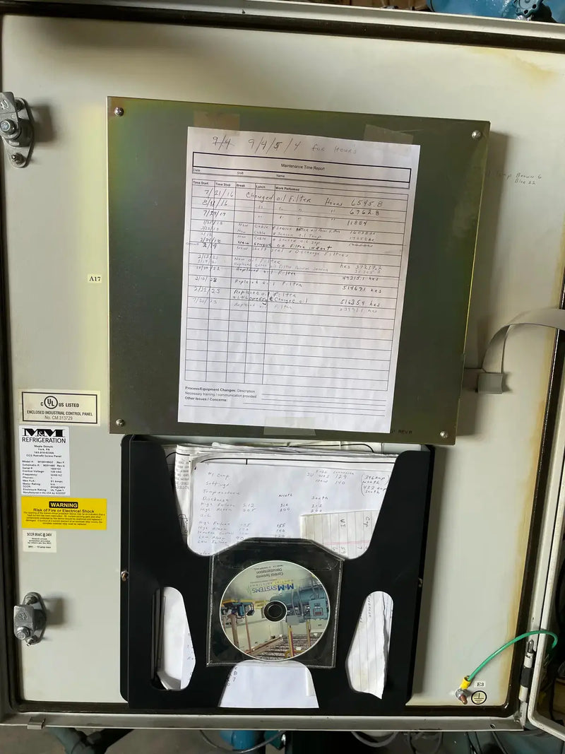 Vilter VSS-751 Rotary Screw Compressor Package (377 HP 460 V, M&M Micro Control Panel)