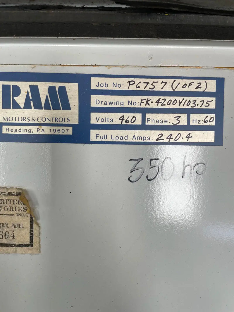 Arrancador de motor Ram Industries (350 HP)