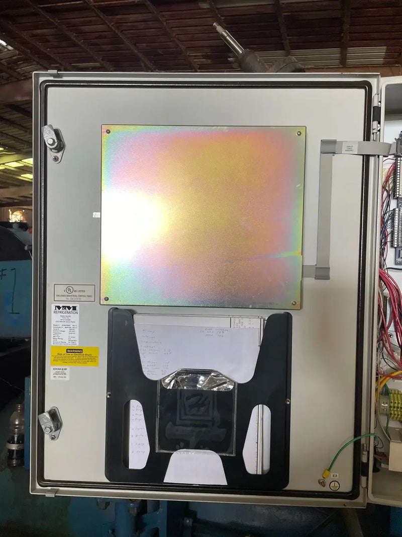 Paquete de compresor de tornillo rotativo Vilter VSS-601 (COMPRESOR DE TORNILLO FALTANTE, 250 HP, 460 V, panel de control micro M&amp;M)