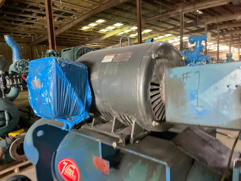Paquete de compresor de tornillo rotativo Vilter VSS-601 (COMPRESOR DE TORNILLO FALTANTE, 250 HP, 460 V, panel de control micro M&amp;M)
