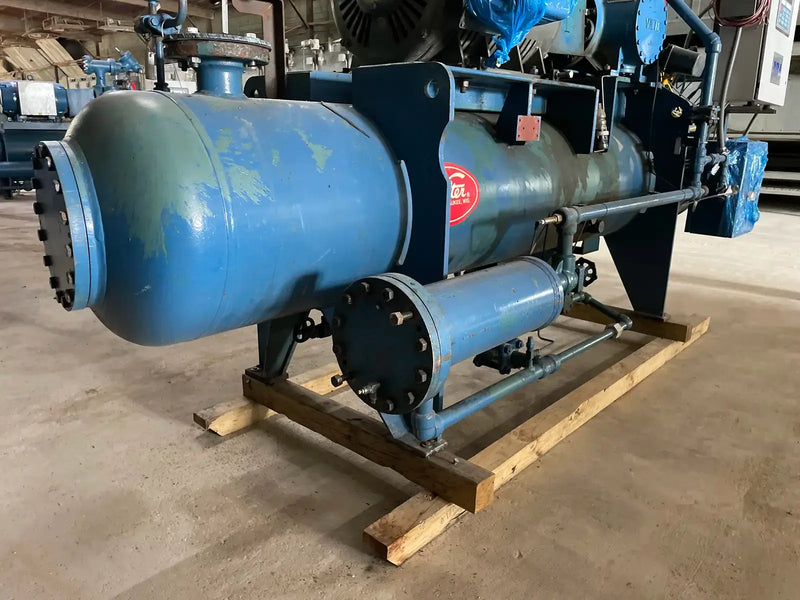 Paquete de compresor de tornillo rotativo Vilter VSS-601 (COMPRESOR DE TORNILLO FALTANTE, 250 HP, 460 V, panel de control micro M&amp;M)