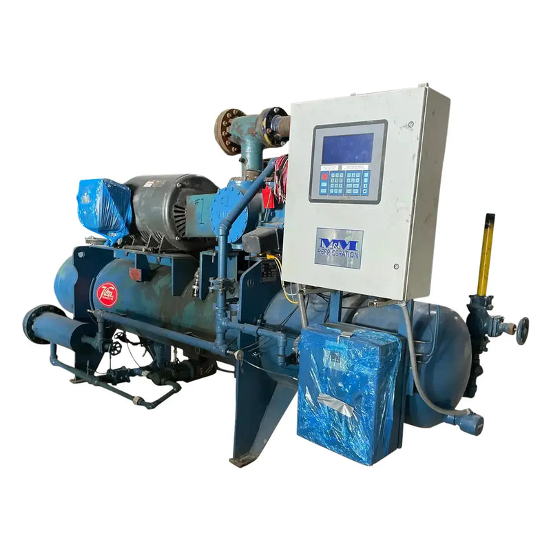 Paquete de compresor de tornillo rotativo Vilter VSS-601 (COMPRESOR DE TORNILLO FALTANTE, 250 HP, 460 V, panel de control micro M&amp;M)