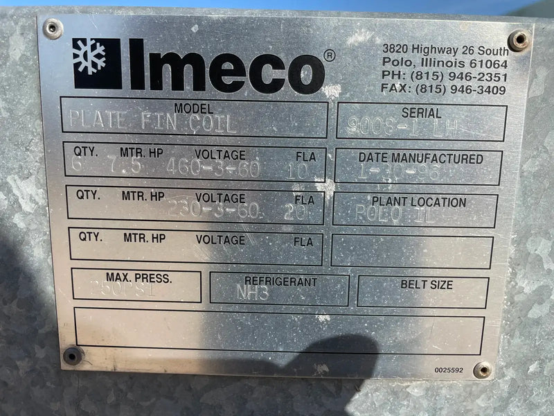 Imeco Plate Fin Coil Ammonia Evaporator Coil- 22.84 TR (Low Temperature)