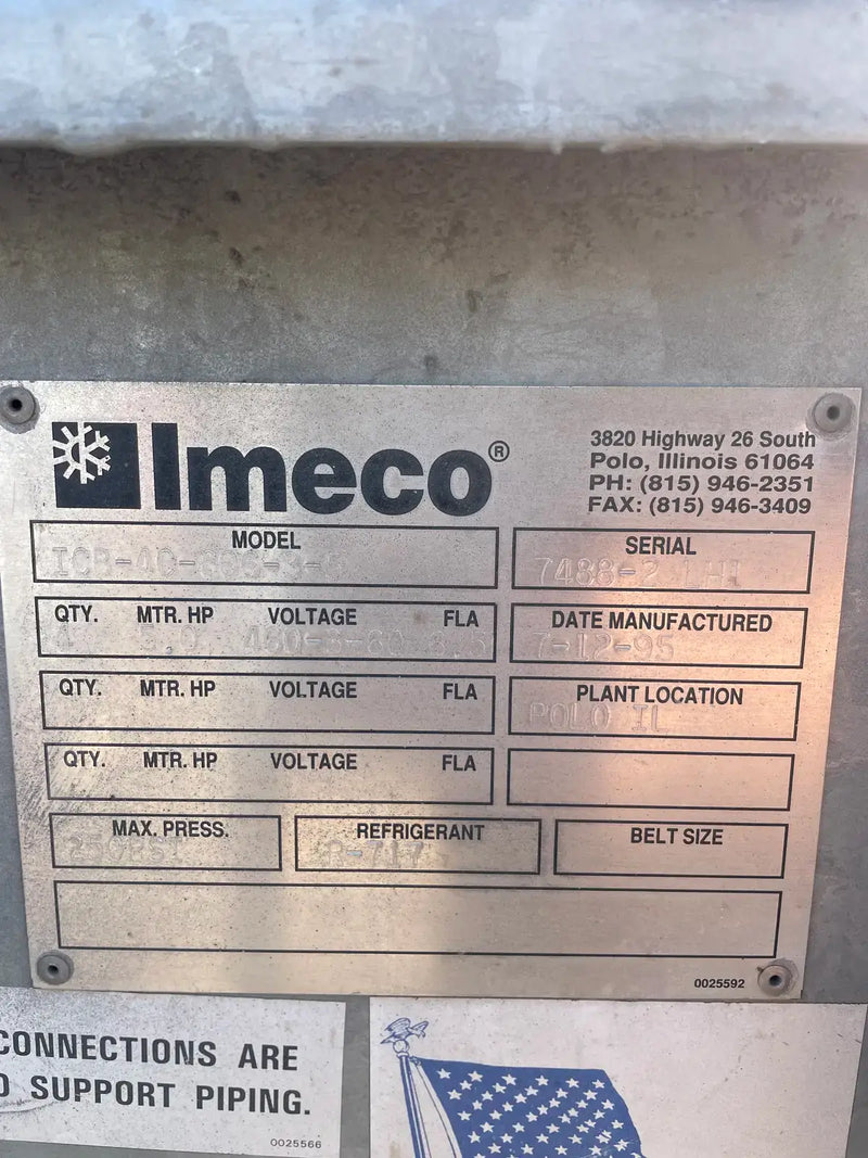 Imeco ICB-4C-606-3-5 Ammonia Evaporator Coil- 22.84 TR, 4 Fans (Low Temperature)