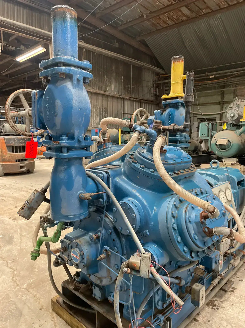 Mycom 8WB 8-Cylinder Reciprocating Compressor Package (150 HP 460 V, Direct Drive Driven)