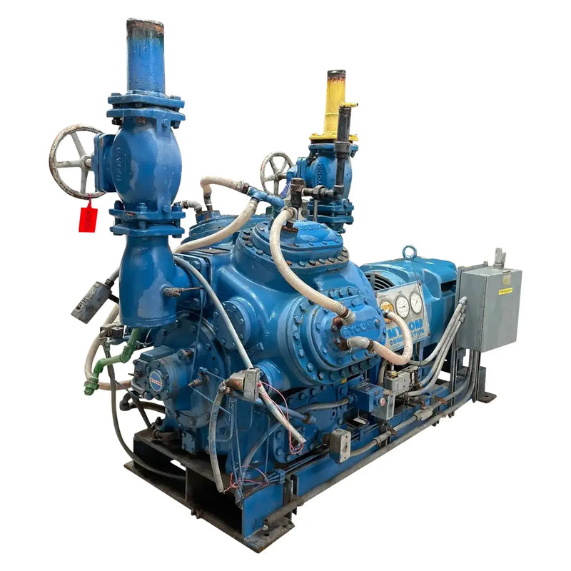 Mycom 8WB 8-Cylinder Reciprocating Compressor Package (150 HP 460 V, Direct Drive Driven)