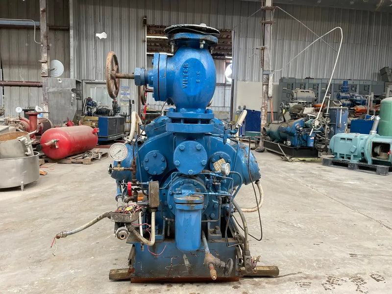 Vilter 458 8-Cylinder Reciprocating Compressor Package (150 HP 230/460 V, Direct Drive Driven)