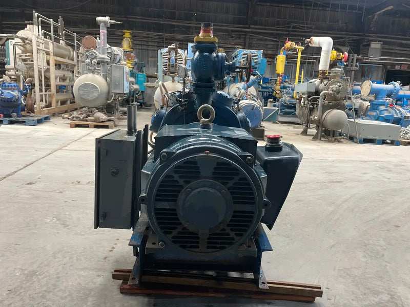 Vilter 458 8-Cylinder Reciprocating Compressor Package (150 HP 230/460 V, Direct Drive Driven)