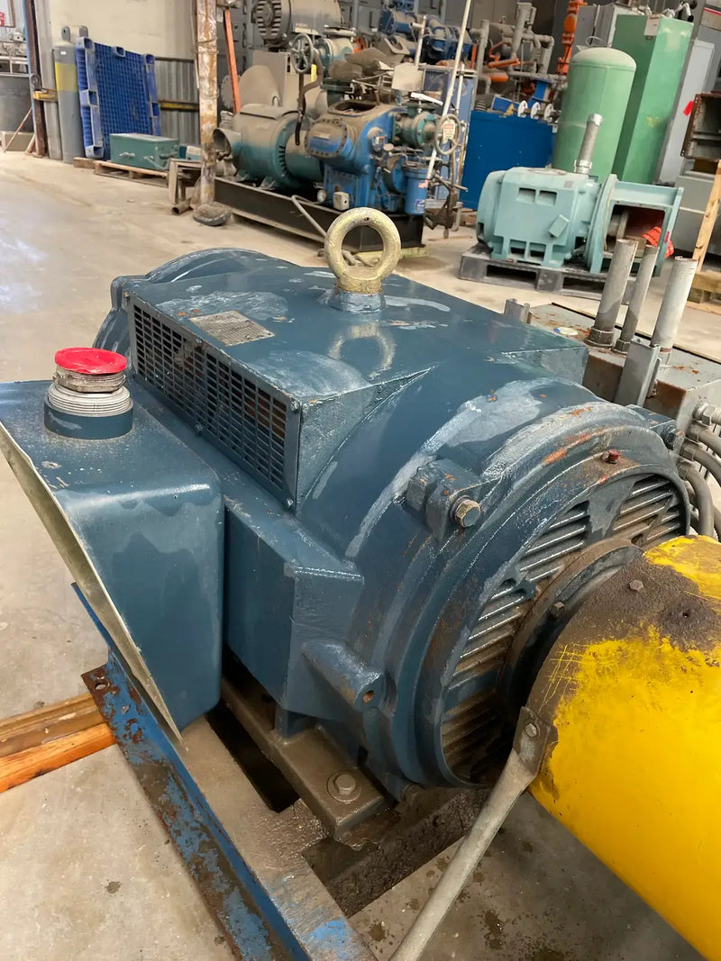 Vilter 458 8-Cylinder Reciprocating Compressor Package (150 HP 230/460 V, Direct Drive Driven)