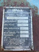 Frick RXB19 Rotary Screw Compressor Package (Frick XJS95L, 50 HP 240/480 V, Frick RXB Plus Micro Control Panel)