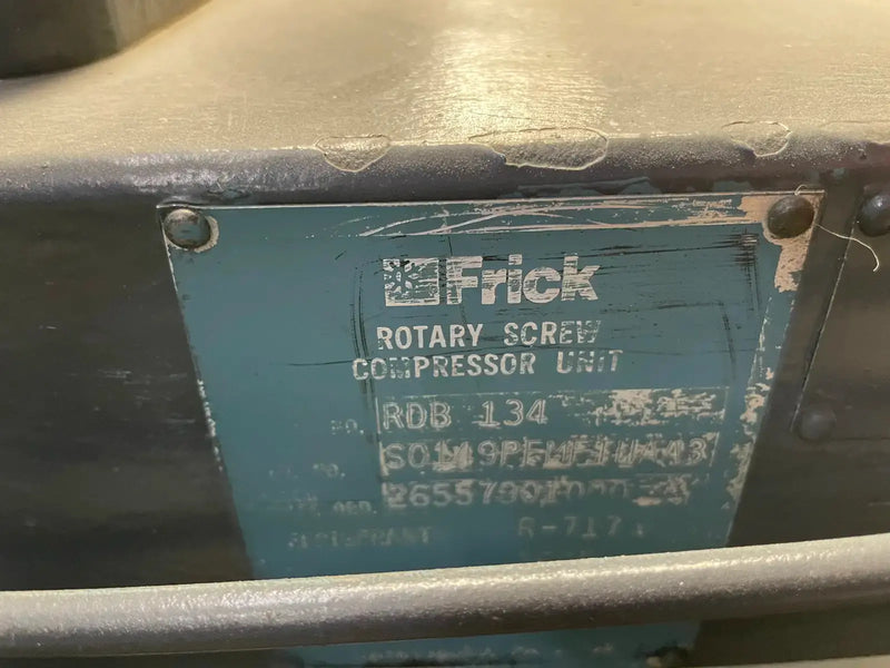 Frick RDB-II-134 Rotary Screw Compressor Package (Frick TDSL193L)