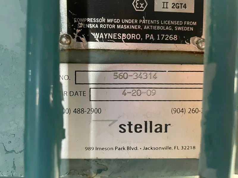 Frick RWF-177H Rotary Screw Compressor Package (Frick SGC2313)