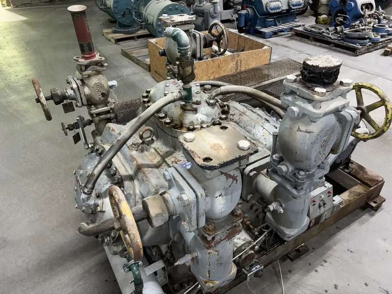 Mycom N62B 8-Cylinder Reciprocating Compressor Package (100 HP 230/460 V, Belt Driven)