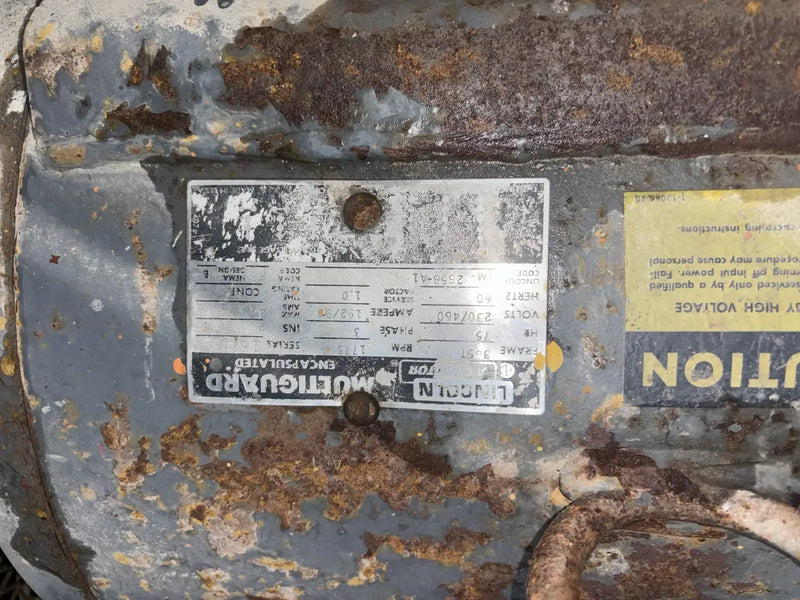 Mycom N62B 8-Cylinder Reciprocating Compressor Package (100 HP 230/460 V, Belt Driven)