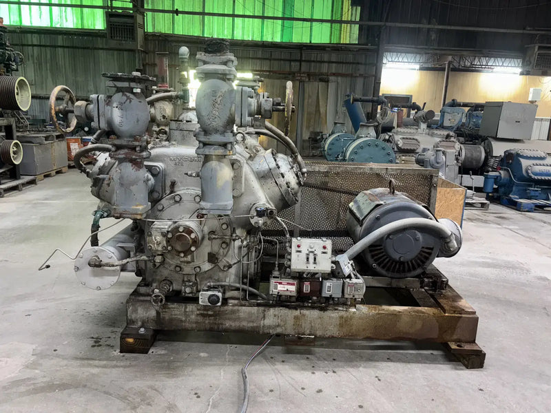 Mycom N62B 8-Cylinder Reciprocating Compressor Package (100 HP 230/460 V, Belt Driven)