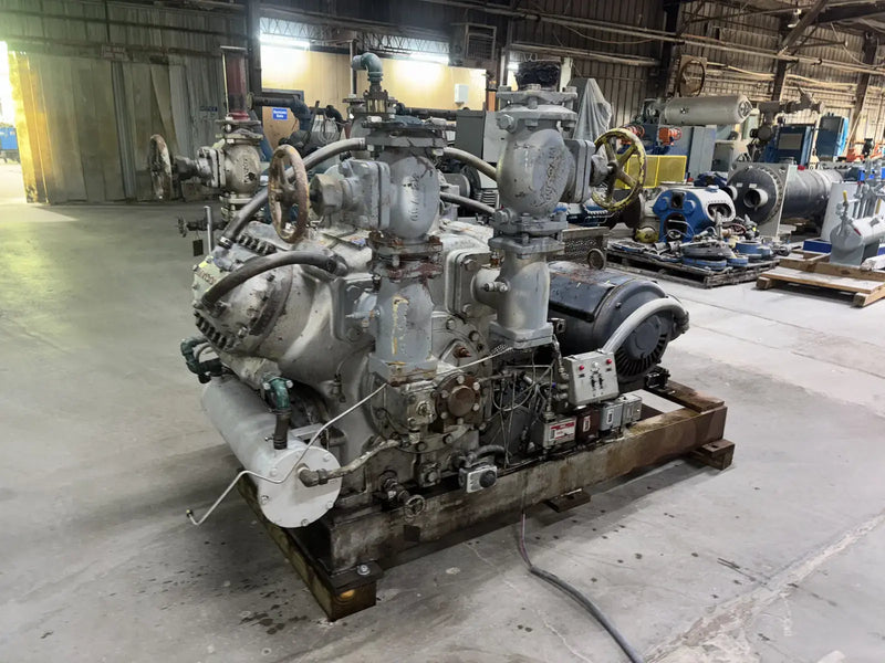 Mycom N62B 8-Cylinder Reciprocating Compressor Package (100 HP 230/460 V, Belt Driven)