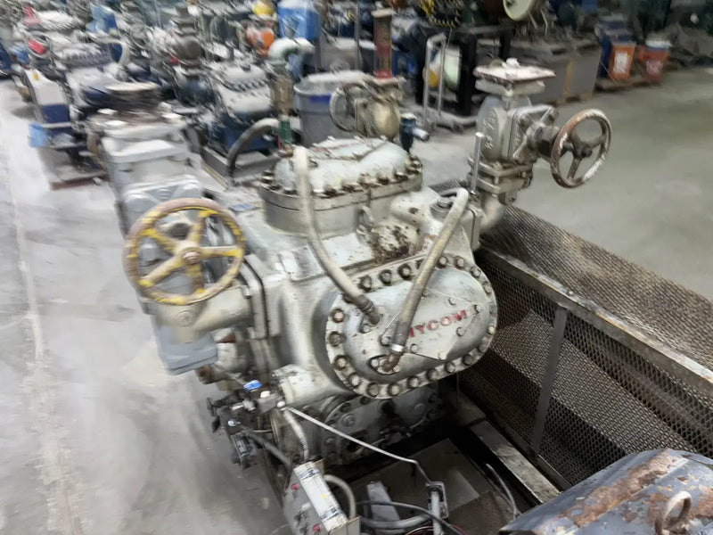 Mycom N62B 8-Cylinder Reciprocating Compressor Package (100 HP 230/460 V, Belt Driven)