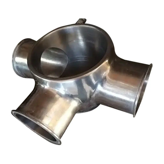 Válvulas sanitarias de tapón de 3 vías - 4 pulg.