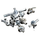 Válvulas sanitarias de tapón de 3 vías - 3 pulg.