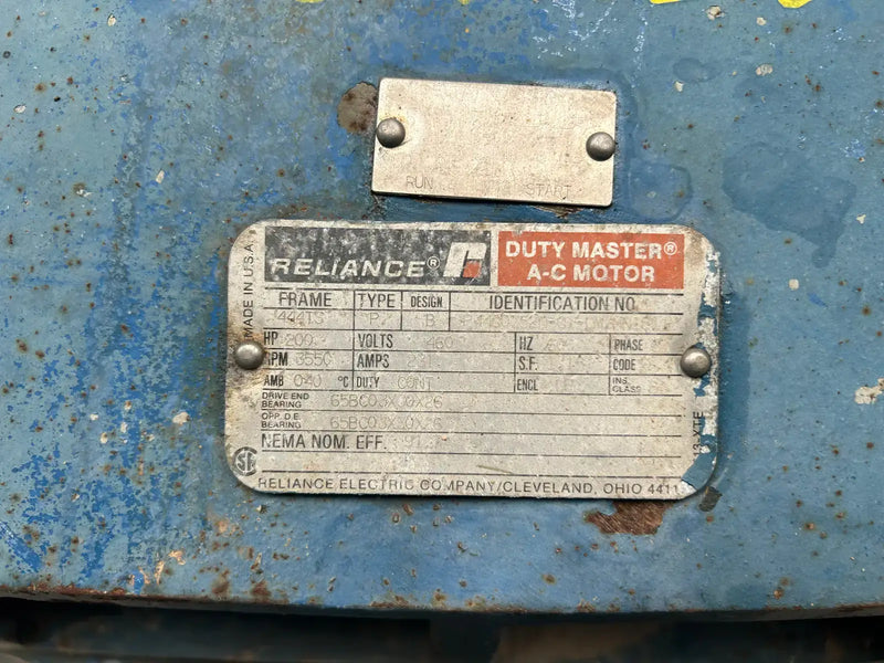 Reliance Electric Duty Master A-C Motor (200 HP, 3550 RPM, 460 Volt)
