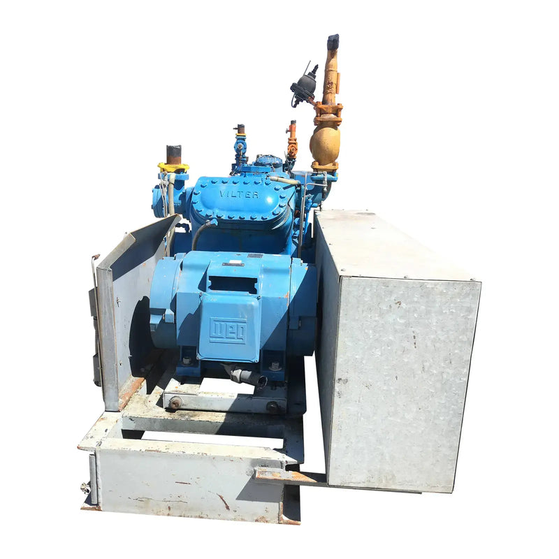 Vilter 444 4-Cylinder Reciprocating Compressor Package (50 HP 208-230/460 V, Belt Driven)