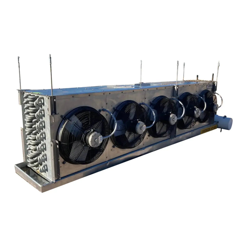 Bobina evaporadora de amoníaco Frick SCS 584TH RH1 - 22,5 TR, 5 ventiladores (temperatura baja/media)