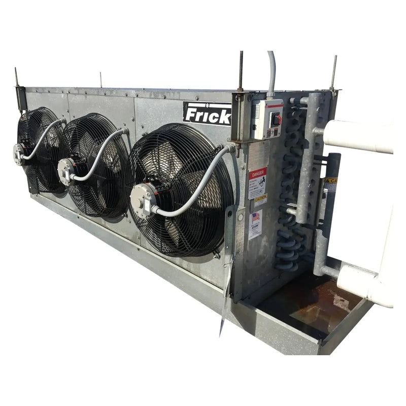 Serpentín evaporador de amoníaco Frick SCS 364TH RH2 - 11.4375 TR 3 ventiladores (temperatura baja/media)
