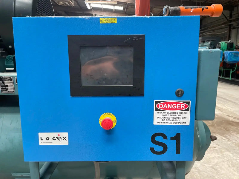 Paquete de compresor de tornillo rotativo Frick RWB-II-100B (Frick TDSH193S, 75 HP 230/460 V, panel de control Logix UL)