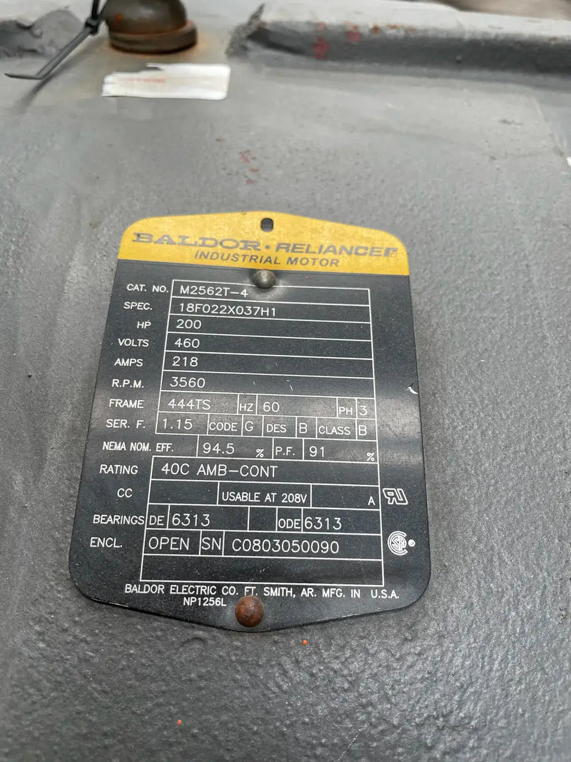 Paquete de compresor de tornillo rotativo Frick RWB-II-100 (Frick TDSH193S, 200 HP 460 V, panel de control Logix UL)