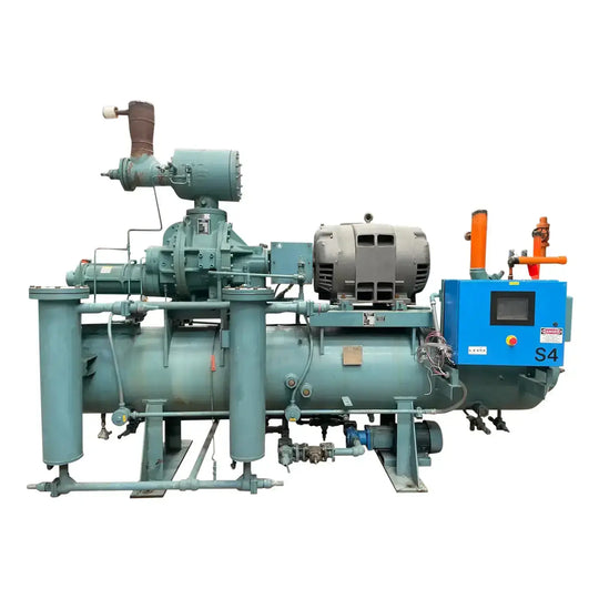 Paquete de compresor de tornillo rotativo Frick RWB-II-100 (Frick TDSH193S, 200 HP 460 V, panel de control Logix UL)