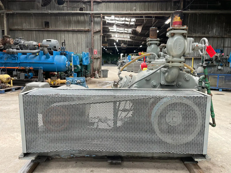 Mycom UN6WB 6-Cylinder Reciprocating Compressor Package (100 HP 230/460 V, Belt Driven)