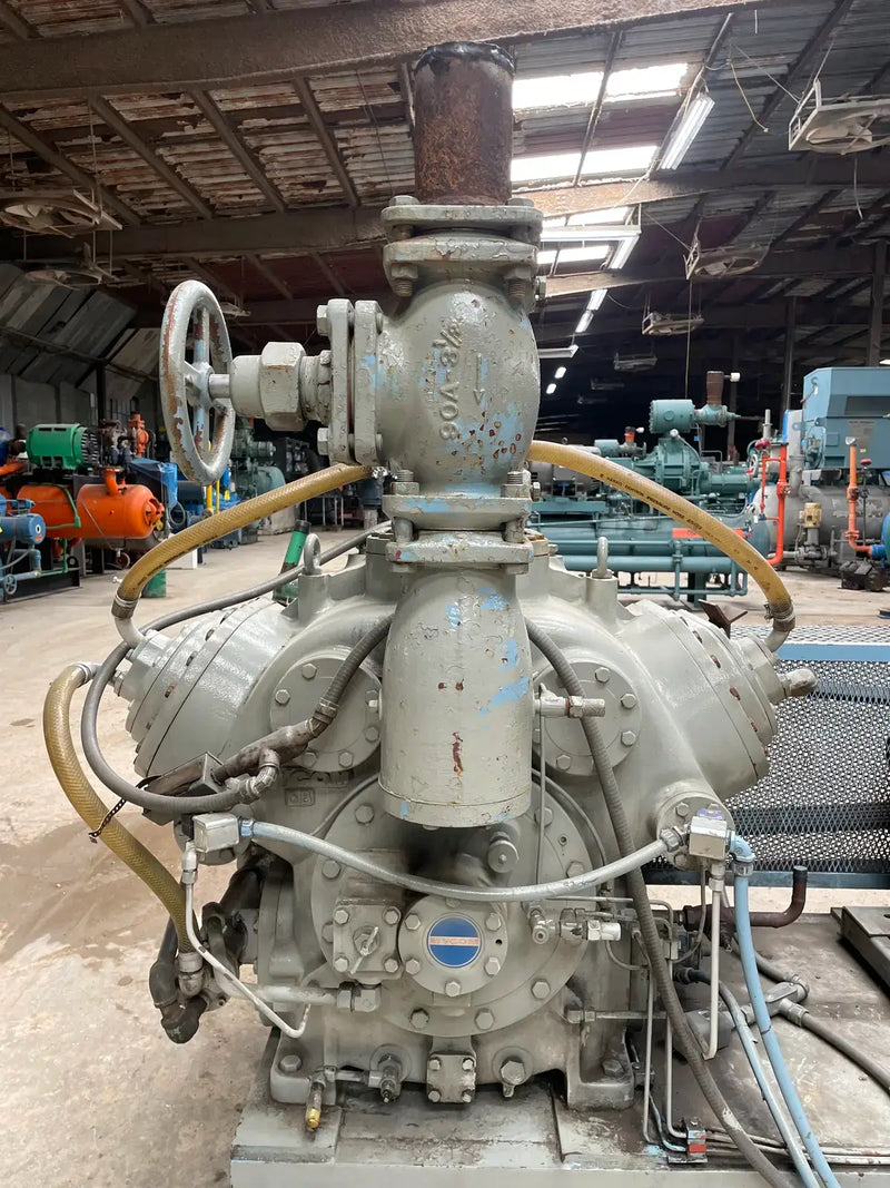 Mycom UN6WB 6-Cylinder Reciprocating Compressor Package (100 HP 230/460 V, Belt Driven)