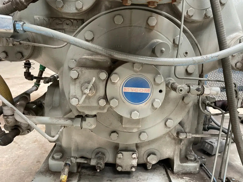 Mycom UN6WB 6-Cylinder Reciprocating Compressor Package (100 HP 230/460 V, Belt Driven)