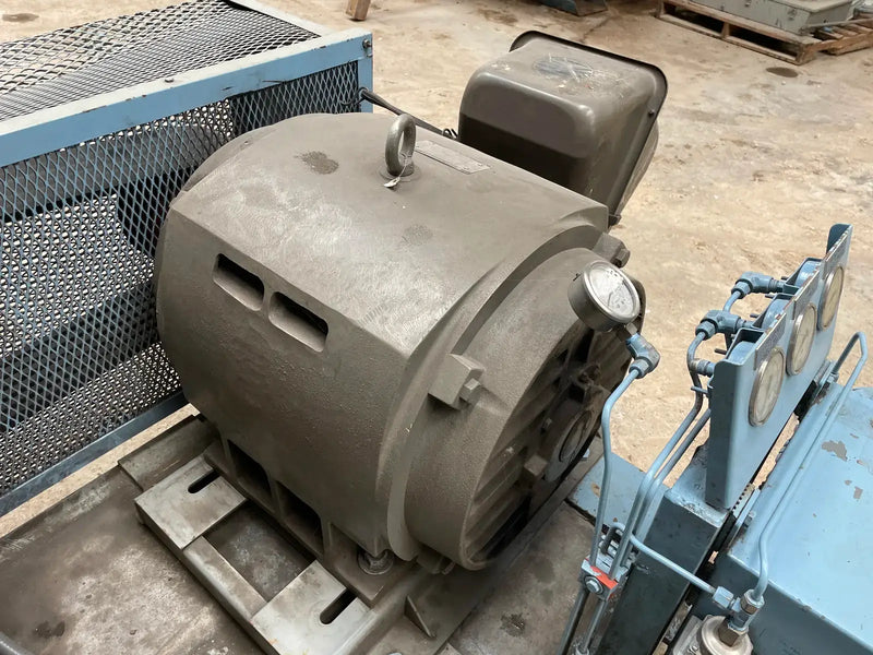 Mycom UN6WB 6-Cylinder Reciprocating Compressor Package (100 HP 230/460 V, Belt Driven)