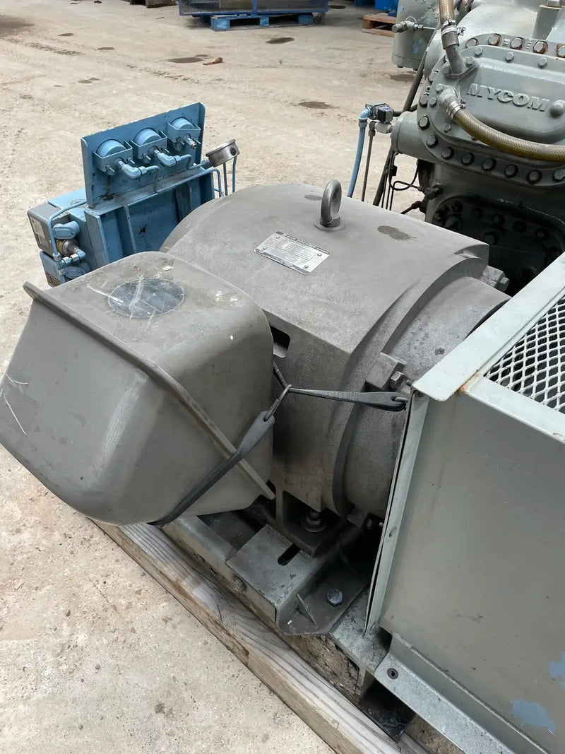 Mycom UN6WB 6-Cylinder Reciprocating Compressor Package (100 HP 230/460 V, Belt Driven)