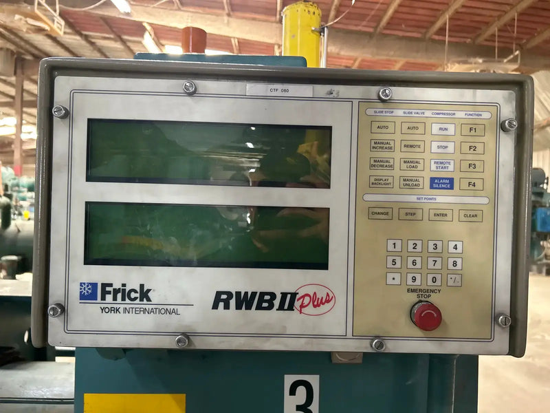 Paquete de compresor de tornillo rotativo Frick RWB-II-177H (Frick TDSH233S, 400 HP 460 V, panel de control micro Frick RWB-II Plus)