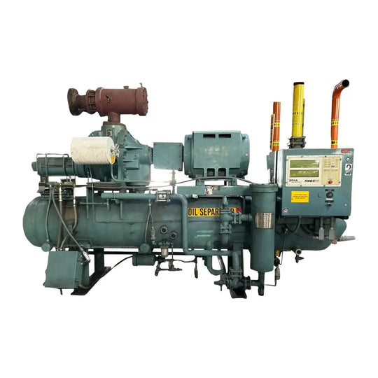 Paquete de compresor de tornillo rotativo Frick RWB-II-100H (Frick TDSH193S, 200 HP, 230/460 V, panel de control micro Frick RWB II Plus)